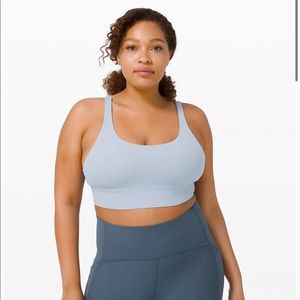 Lululemon Energy Longline Bra Medium Support, B-D Cups in Chambray